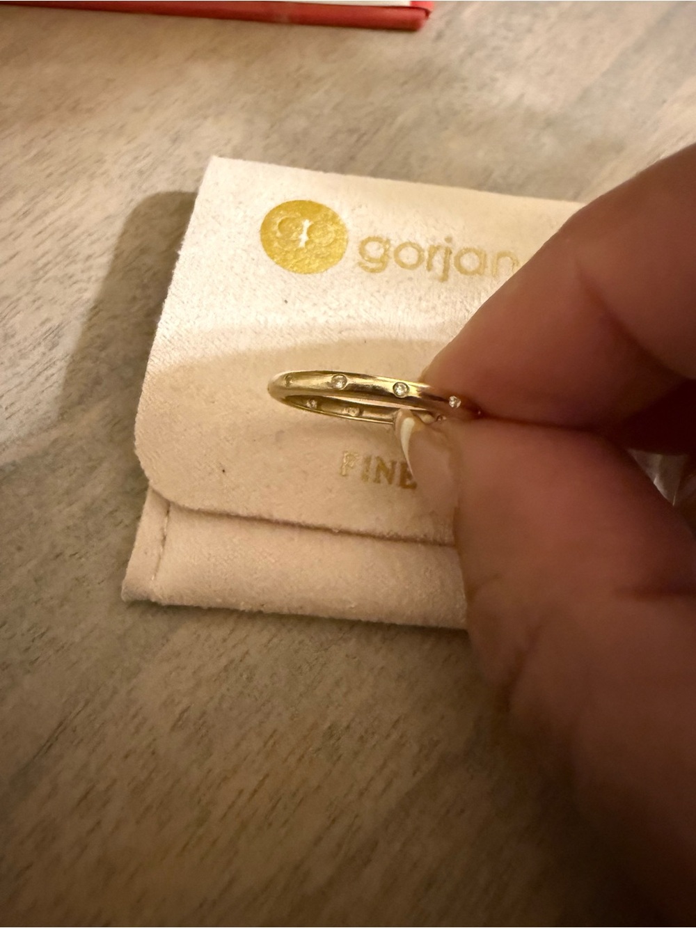 Gorjana Diamond Lou Helium Ring Size 7 - Picture 2 of 7